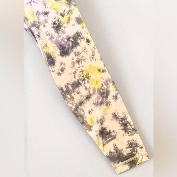 Lululemon Align High-Rise Crop HR Radial Tie Dye Mauve Grey Multi Sz: 8 - Picture 4 of 8